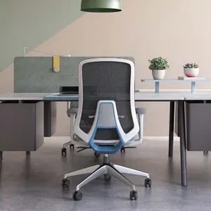 Yeni kaliteli ergonomik file arkalıklı ofis koltuğu endüstriyel bekleme odası döner ofis Mesh Accent sandalyeler mobilya