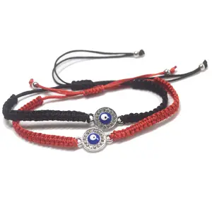 Einstellbare gute glückliche rote Seils chnur Faden geflochtenes Armband d-böse Armband benutzer definierte zur Verfügung