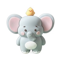 TGYW Décoration de gâteau créative en plastique, style dessin animé, animaux de la forêt, pour anniversaire, figurine enfant