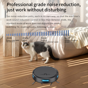 Geerlepol Robot Aspirateur Humide et Sec HEPA 2000Pa Aspiration Tuya APP Remote Auto-Recharge Balayage Vadrouille Aspirateur Wifi APP - Product Image 6