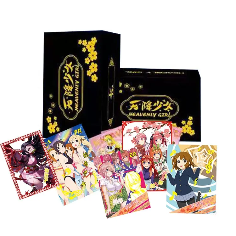 Kawaii Japanese Anime Goddess Story Collection rare Cards box children toys Child Kids Birthday Gift Game collectibles Cards