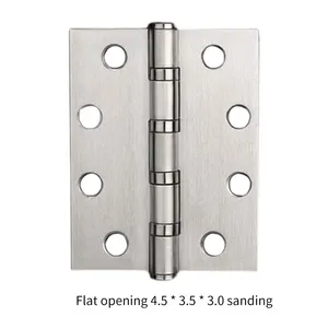 Jieyang 4.5*3.5*3.0mm C type door hinge wholesale American style stainless steel heavy 4.5inch flat door hinge