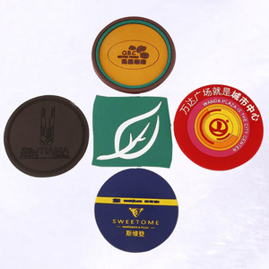 Dessous de verre en pvc souple avec logo en relief 3d solide d'usine pour service hôtelier personnalisé - Product Image 5