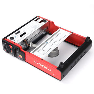 Réchaud à gaz portable en acier inoxydable personnalisé, coupe-vent, avec dispositif d'allumage, pour camping, pique-nique et cuisson de plats chauds - Product Image 3