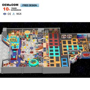 Attrezzature per il divertimento del trampolino dei bambini su misura a tema del videogioco commerciale, parco avventura dell'interno di espansione del guerriero - Product Image 4