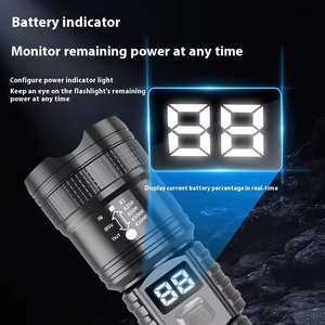 Powerful Multifunctional Digital Display Zoom LED <b>Flashlight</b> Portable with Long Range Type-C Charging for Camping - Product Image 5
