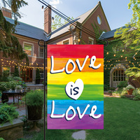 Progress Pride 12.5x18 pouces drapeau de jardin arc-en-ciel petite cour drapeau de jardin LGBTQ personnalisé avec symbole lesbien gay transgenre