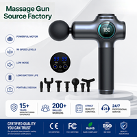Professionnel double Percussion athlétique Muscle Fascia Massage pistolet haute fréquence sans fil LCD Machine tissu profond Vibration corps