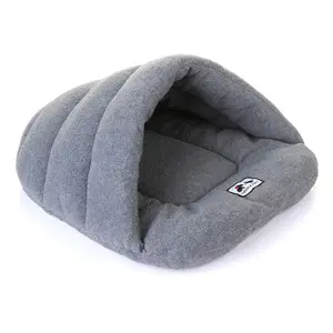 Soft Fleece Dog Beds Winter Warm Cat Bed Puppy Kennel Cat Sleeping Bag Cave Bed Pet Small Dog House For Chihuahua Yorkie