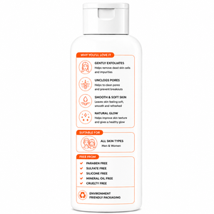 Exfoliante Facial de Albaricoque Premium, Fórmula Suave para el Cuidado Facial Diario, con Logotipo Personalizado, Fabricante de Cosméticos de Marca Privada - Product Image 2