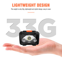 Mini tragbare leuchtend rote Scheinwerfer Lumen 3AAA Batterie längere Arbeitszeit Nacht warnung Jagd Scheinwerfer LED