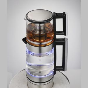 Ấm đun nước điện thủy tinh thông minh có điều khiển nhiệt độ 1.8L + 1.2L nhiệt nồi hơi nước trà ấm kỹ thuật số Ấm đun nước thủy tinh điện - Product Image 3