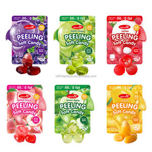 Permen <span class=keywords><strong>Gummy</strong></span> Kulit Anggur Label Pribadi Grosir OEM Kemasan Kustom Permen <span class=keywords><strong>Gummy</strong></span> yang Dapat Dikupas - Product Image 2