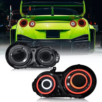 Feux arrière Full LED RGB fumés avec éclairage de bienvenue dynamique, sans code d'avertissement Canbus, compatibles avec Nissan GT-R R35 Performance Vehicle