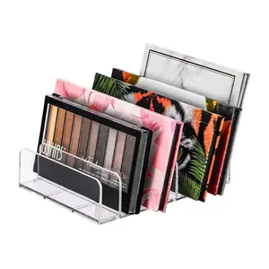 2 Pack Acrylic Eyeshadow Palette Makeup Organizer 7-Cell Cosmetic Storage Accessory Holder for Cosmetic Shadow Sunglasses Wallet