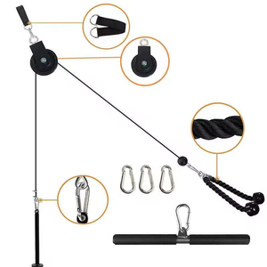 Système de <span class=keywords><strong>poulie</strong></span> de câble Portable <span class=keywords><strong>pour</strong></span> équipement de gymnastique à domicile Pin de chargement amélioré Triceps Pull Biceps Curl Triceps Arm Workouts - Product Image 5