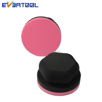 EVERTOOL Applicateur en mousse mini 4 pouces, support de polissage manuel, éponge de polissage premium pour le cirage de voiture