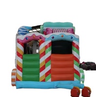 La glissière gonflable de bonbons de haute qualité peut être personnalisée Château gonflable commercial pour entreprise de location CANDY CASTLE