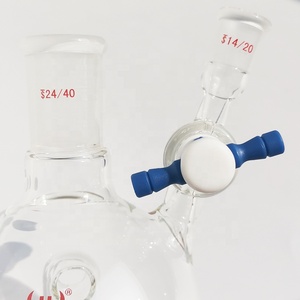 Verrerie <span class=keywords><strong>de</strong></span> laboratoire, tête <span class=keywords><strong>de</strong></span> distillation en verre borosilicate <span class=keywords><strong>de</strong></span> haute précision avec <span class=keywords><strong>robinet</strong></span> en PTFE - Product Image 4