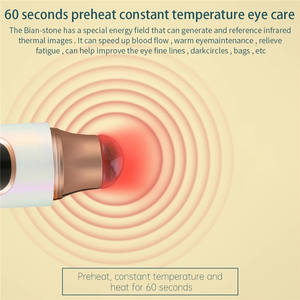 Dispositivo elétrico de cuidados com os olhos, caneta anti idade, removedora de rugas e círculo escuro, com pedra biana natural, quente, massageador de beleza - Product Image 3