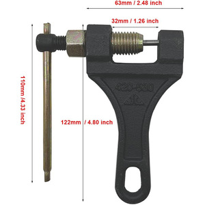 Herramienta Cortadora de Cadena para Bicicleta y Motocicleta 420-530, Herramienta de Extracción e Instalación para un Rendimiento y Seguridad Óptimos en la Carretera - Product Image 3