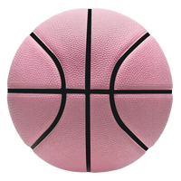 Ballon de basketball Chyros en PU rose, personnalisable avec logo, vente en gros directe fabricant, tailles 5/6/7, flexible et durable pour entraînement et divertissement