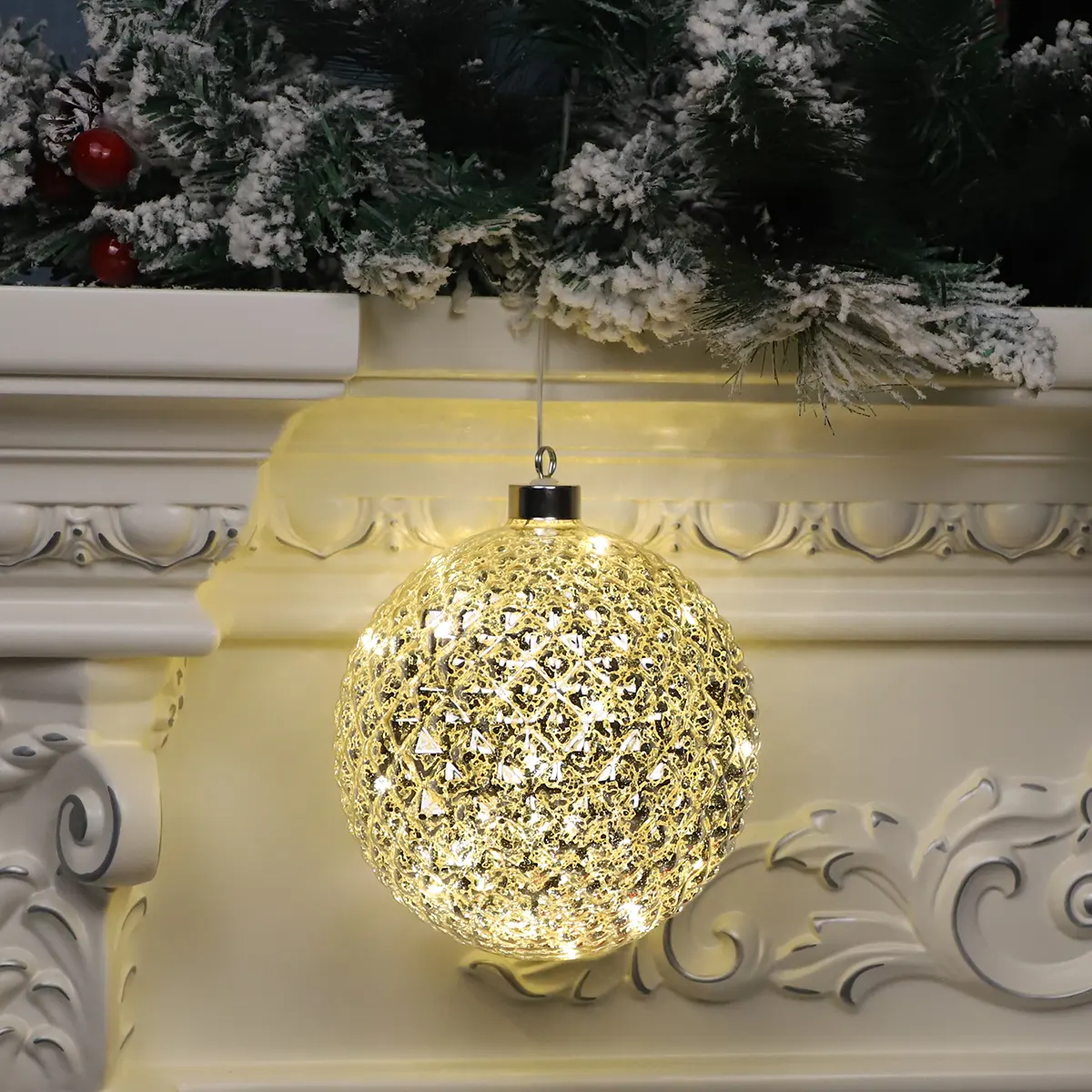 2024 Nieuwe Ontwerp Kerstbal Glazen Ornamenten Helder Transparant Kerstbal Opknoping Globe Voor Vakantie Decoratie