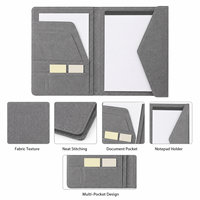 Porte-documents en tissu personnalisé, organiseur de documents, porte-bloc-notes, multi-poches, pour bureau, OEM, ODM, vente en gros, usine