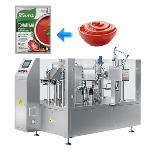 Zonelink Rusland Fruit Jam Tomatenpuree Vullen Afdichting Verpakkingsmachine Automatische Saus Doypack Verpakkingsmachine