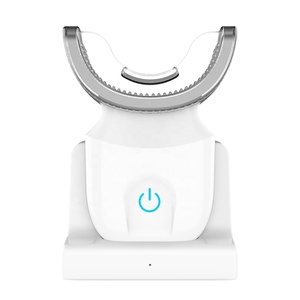 <span class=keywords><strong>360</strong></span> Degrés Vague Brosse Automatique Intelligente Sonic Paresseux USB Rechargeable Ultrasonique U Forme Lumière Froide Bleue Électrique Brosse À Dents - Product Image 6