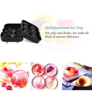 Molde de silicona DD1137 para hacer bolas de hielo al por mayor, bandeja cuadrada grande para whisky, cubos y esferas DIY - Product Image 2