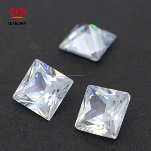 Weiße 3A Grade Zirkonia Square Princess Cut Kleine 3*3mm lose Steine Zirkon steine für die Schmuck herstellung - Product Image 4