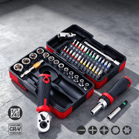 Kit d'outils de réparation pour moto et vélo, boîte à outils portable OEM pleine taille en acier au chrome-vanadium pour moto et véhicule électrique