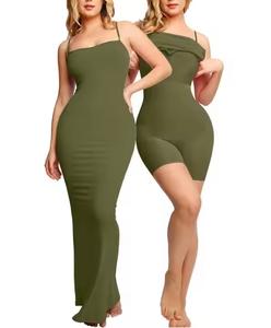 Logo personnalisé vente en gros robes de soirée porter <span class=keywords><strong>robe</strong></span> d'été coupe-ventre Shapewear femmes Maxi longue <span class=keywords><strong>robe</strong></span> - Product Image 1