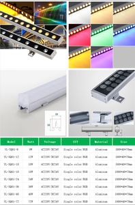 Iluminación de Fachada, Lámpara LED Lineal RGB de 9w, 12w, 18w, 24w, 220v, <span class=keywords><strong>para</strong></span> Pared - Product Image 6