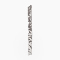 Poignée de porte d'entrée en aluminium sculpturale moderne de luxe MAXERY, finition polie, forme géométrique irrégulière, pour villa, hôtel, porte principale