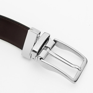 Personnalisé Double Face Réversible Boucle Ardillon Réglable Hommes Réversible Ceintures En <span class=keywords><strong>Cuir</strong></span> Véritable <span class=keywords><strong>Homme</strong></span> - Product Image 5
