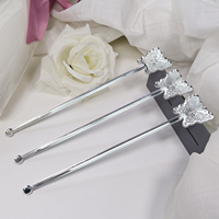 Agitateur à boisson élégant en acrylique miroir argenté, papillon, gravé au laser, monogramme personnalisé, bâtonnet à cocktail pour cadeau de mariage