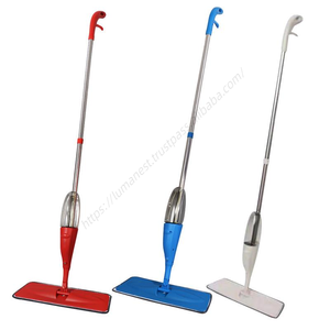 Mopa Plana de Microfibra de Alta Calidad con Asa Larga y Pulverizador de Agua para Limpieza de Pisos, con Aluminio, Venta al Por Mayor - Product Image 1