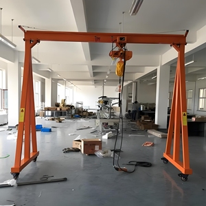 पोर्टेबल मैनुअल चेन-संचालित छोटे-गेट मोबाइल क्रेन 1 टन क्षमता मोटर चालित - Product Image 3