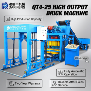 Machine à briques de ciment QT4-25, machine à blocs, machine à fabriquer des blocs de pavés en béton à haut rendement et haute efficacité - Product Image 1
