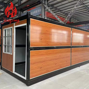 Prefab gấp nhà nhanh chóng phẳng gói gấp ra lưu trữ mở rộng <span class=keywords><strong>container</strong></span> nhà có thể gập lại đơn vị văn phòng di động cabin nhỏ nhà - Product Image 6