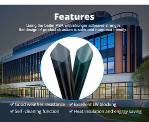 سماكة 2 مل تلوين سكني مبنى عازل من الزجاج لون مرآة اتجاه واحد - Product Image 4