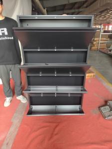 Armoire à chaussures en métal durable, portable, pliable, écologique, structure KD, montage facile, design compact, grande capacité, <span class=keywords><strong>salon</strong></span> - Product Image 4