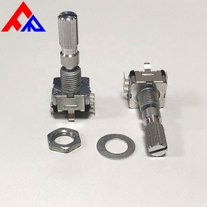 Codificador Mecánico con Extremo Moleteado, Terminales Verticales, Eje Metálico, Codificador Incremental de 5 Pines - Product Image 6