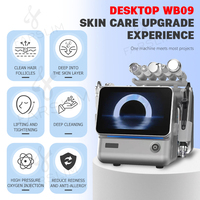 Analyseur de peau, machine à jet d'oxygène pour éliminer les points noirs, dermabrasion, rajeunissement de la peau du visage, jet d'oxygène, équipement de soin Aqua Peel