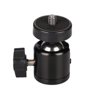 Mini trépied universel à tête sphérique à trois trous 360° pour caméra DV, appareil photo reflex numérique, support à vis 1/4, mini trépied à tête sphérique pour appareil photo numérique