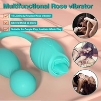 Rose Toys Zungen-Leck-Vibrations-Ei Weiblicher Klitoris-Nippel-Stimulator Kegel-Ball Erotikprodukte für Frauen