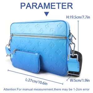 PU Leather Crossbody Bag Men Women <b>Camera</b> Bag Gradient Shoulder Sling Messenger Bag Custom Logo Supplier - Product Image 5