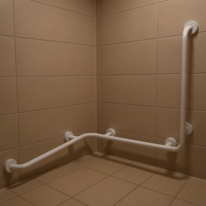 Barandilla de Esquina con Poste Derecho de 65 x 65 x 75 cm para Seguridad y Soporte - Product Image 3